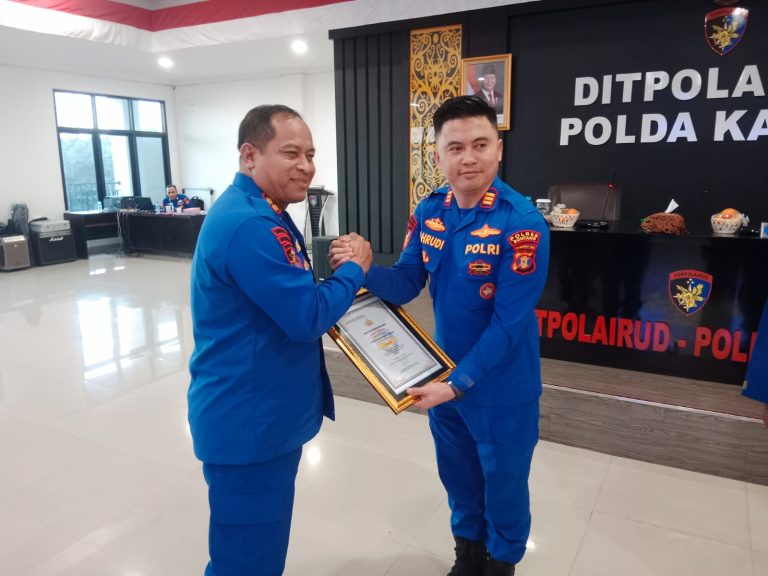 Kasat Polairud Polres Bontang Raih Penghargaan Prestisius di Gelar Operasional Polda Kaltim 2025