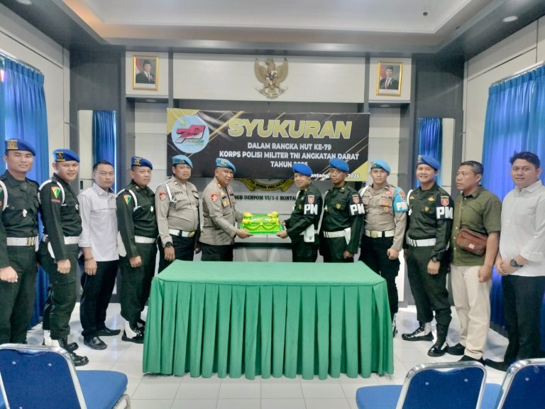 Propam Polres Bontang Hadiri HUT POMAD : Cermin Sinergitas TNI – Polri