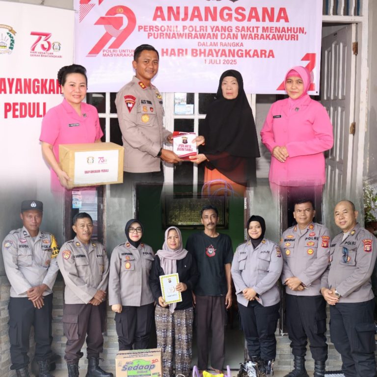 Polres Bontang Gelar Anjangsana : Bentuk Empati Sambut HUT Bhayangkara ke-79