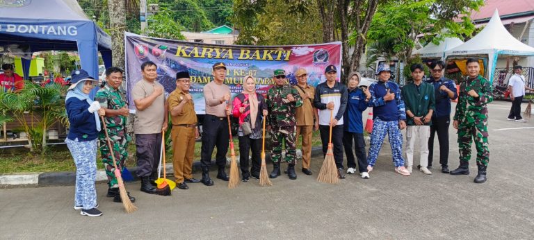 Sinergi TNI-Polri dan Masyarakat Warnai Karya Bakti HUT ke-67 Kodam VI/Mulawarman di Bontang Barat