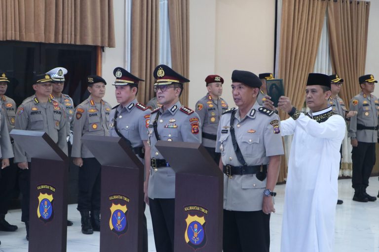 Rotasi Jabatan di Tubuh Polda Kaltim, Kapolda Pimpin Sertijab Pejabat Utama dan Kapolres Jajaran
