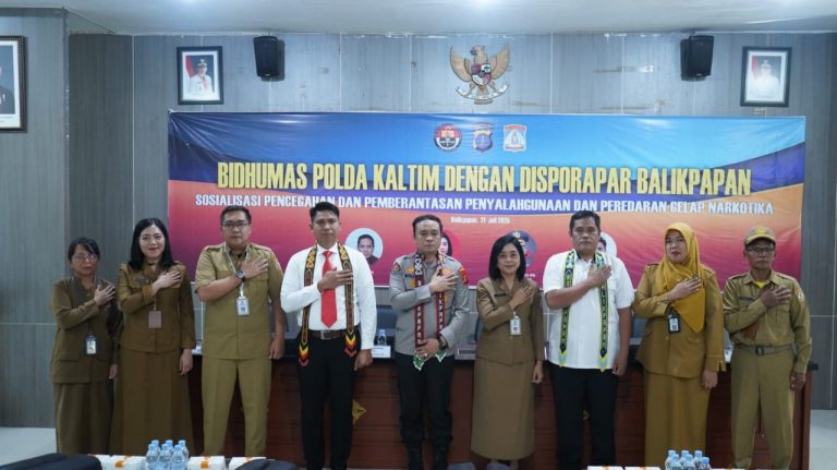 Bidhumas Polda Kaltim Gelar Sosialisasi Pencegahan Penyalahgunaan dan Peredaran Gelap Narkotika di Balikpapan
