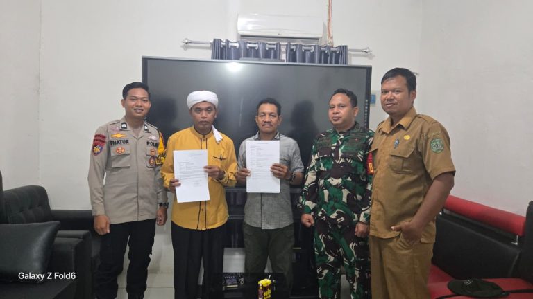 Bhabinkamtibmas Desa Prangat Selatan Sukses Gelar Problem Solving, permaslahan Warga binaan Berakhir dengan Damai