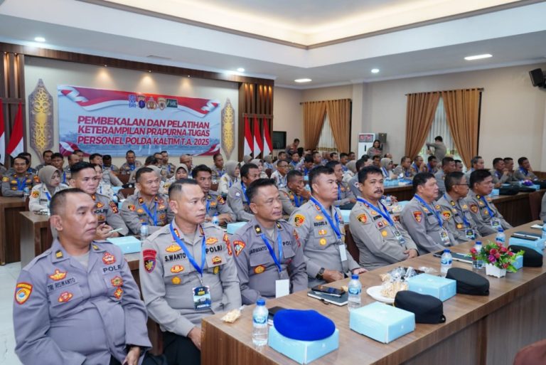 Wakapolda Kaltim Buka Kegiatan Pembekalan dan Pelatihan Keterampilan Prapurna Tugas Personel Polda Kaltim Tahun Anggaran 2025