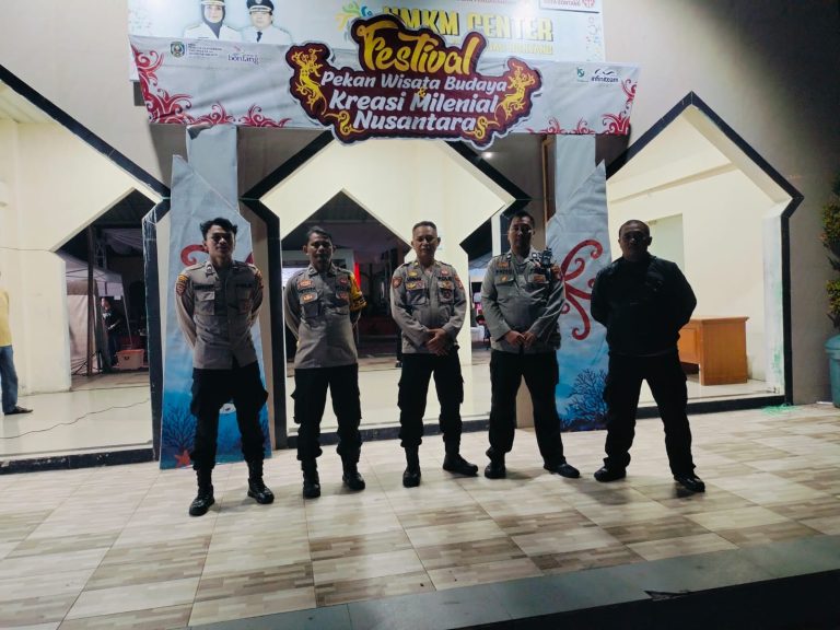 Polres Bontang Amankan Pekan Wisata Budaya dan Kreasi Milenial Nusantara di UMKM Center