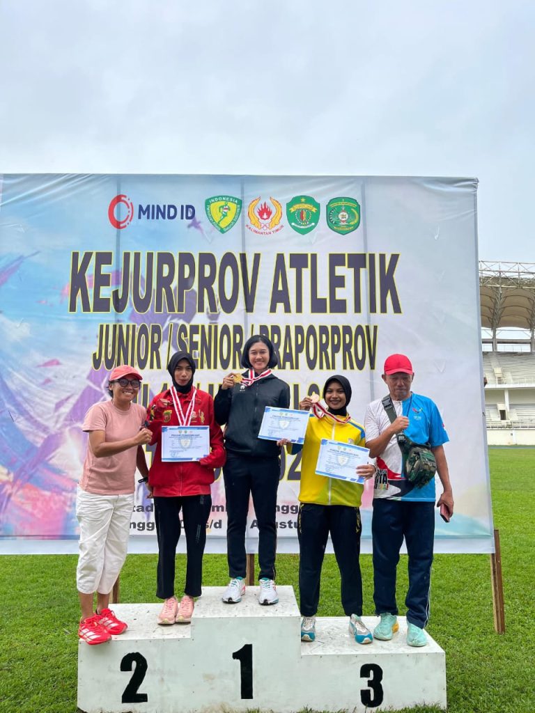 Bripda Gusti Rifa Raih Juara 1 di Kejurprov Atletik Kaltim 2025