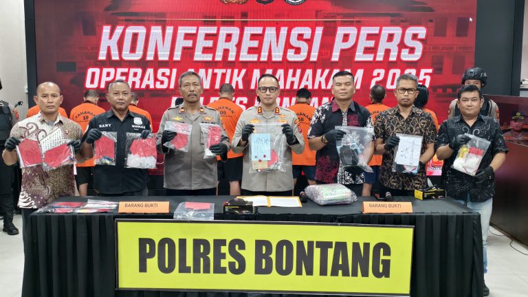 Polres Bontang gelar Press Realese Ops Antik 2025 pengungkapan Kasus Penyalahgunaan Narkoba, 10 Orang Tersangka Diamankan
