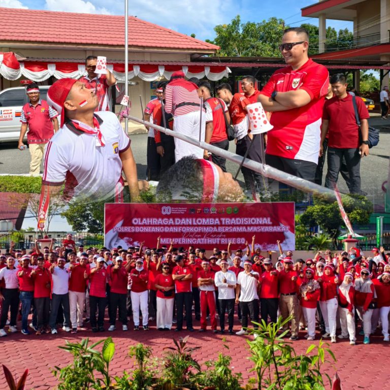 Semarakkan HUT RI ke-80, Polres Bontang Gelar Olahraga dan Lomba Tradisional