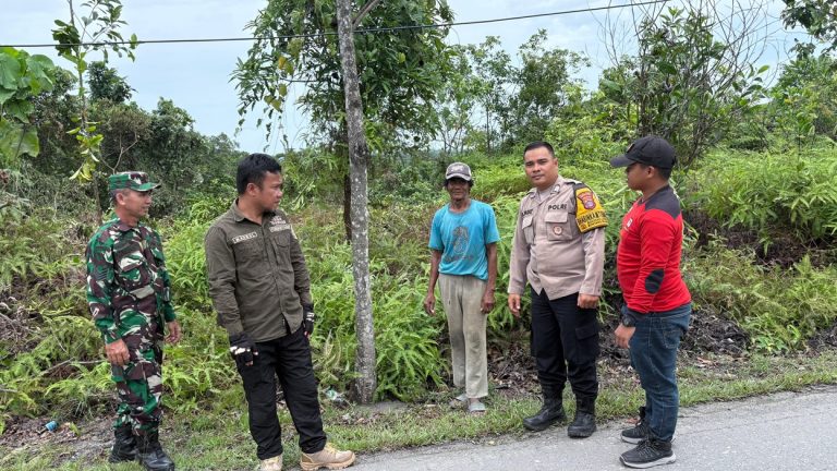 Bhabinkamtibmas Bontang Lestari Bersama Manggala Agni Gelar Patroli dan Sosialisasi Pencegahan Karhutlah