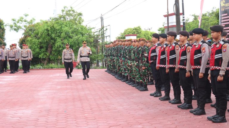 Polres Bontang Gelar Apel Siaga Gabungan dalam Rangka Siskamtibnas di Wilayah Hukum Polres Bontang