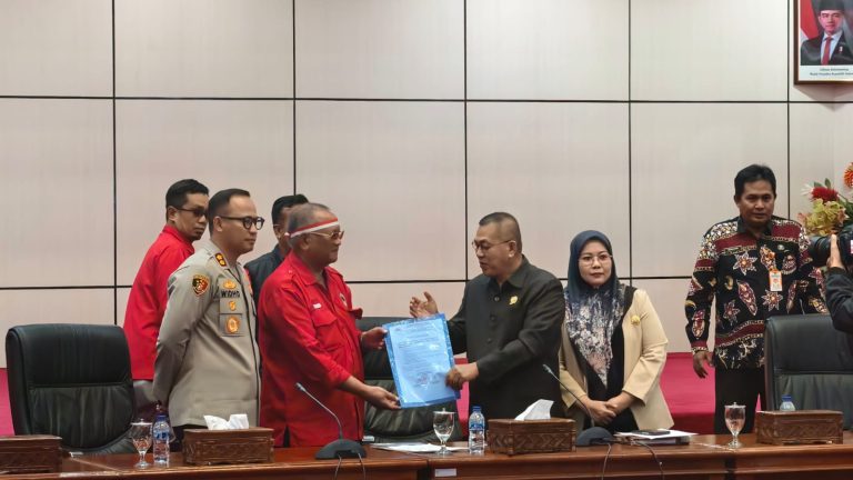 Pastikan Kondusif, Kapolres Bontang Pimpin langsung Pengamanan Aksi Damai, DPP PHM Bontang