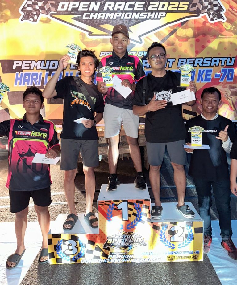 Hari Lalu Lintas Bhayangkara ke-70 di Bontang, Personel Polri Sukses Naik Podium di Open Race 2025 Championship