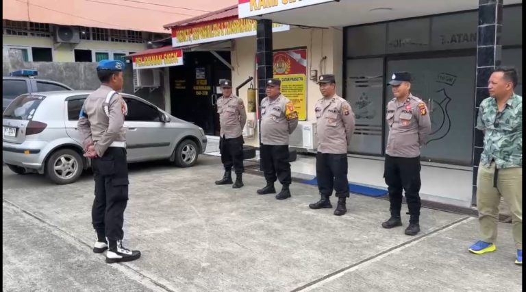 Polsek Bontang Selatan Gelar Sosialisasi Larangan Gaya Hidup Hedon bagi Personel Polri