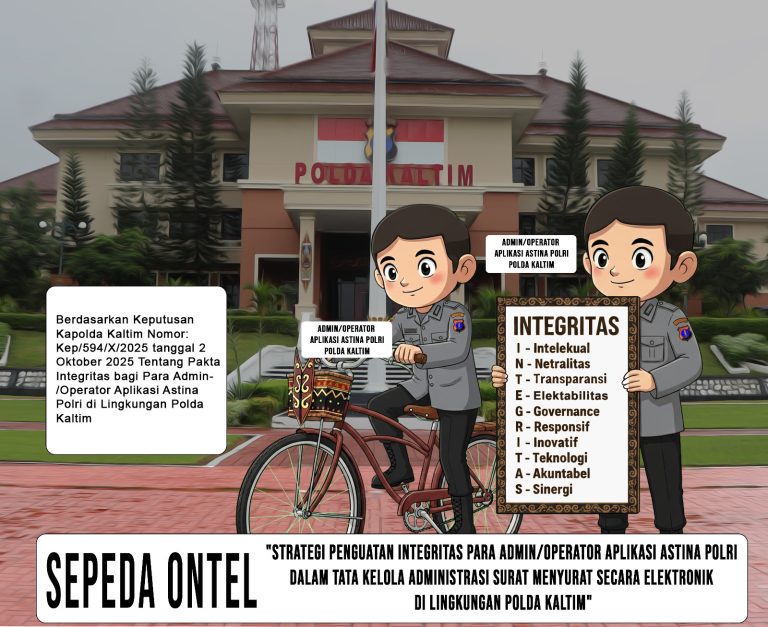 “Polda Kaltim Gagas Proyek Perubahan Melalui SEPEDA ONTEL Dalam Tata Kelola Administrasi dan Tata Naskah Surat-Menyurat Dinas”