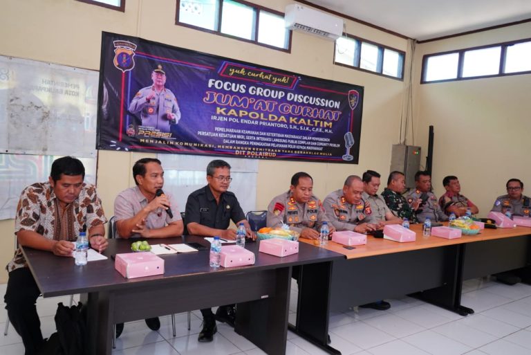 Ditpolairud Polda Kaltim Gelar Jumat Curhat Bersama Pelaku Usaha Tahu Tempe di Balikpapan Utara