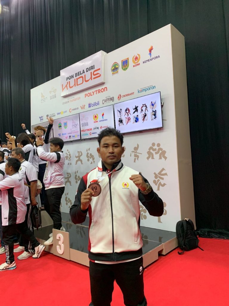 Bripda Fachoiru Zaman Harumkan Nama Polresta Samarinda, Sabet Medali Perunggu di PON Beladiri Kudus 2025