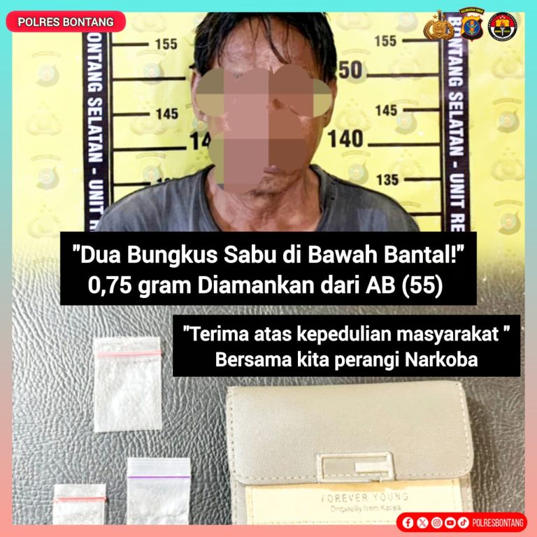 Patroli Malam Berujung Penangkapan, Polisi Amankan Terduga Dan Barang Bukti Sabu