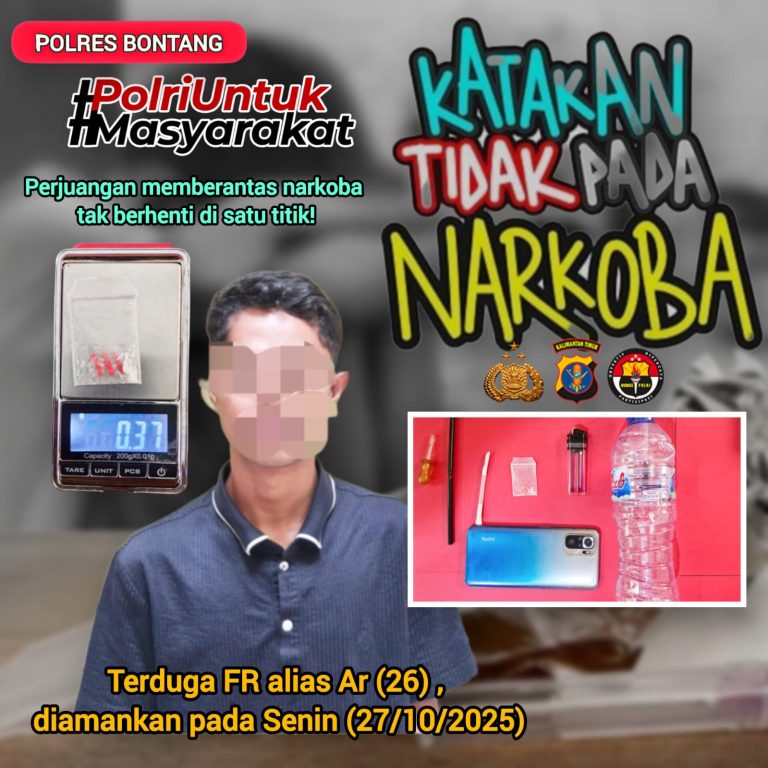 “Hasil Pengembangan, Polisi Gagalkan Peredaran Sabu di Tengah Permukiman”