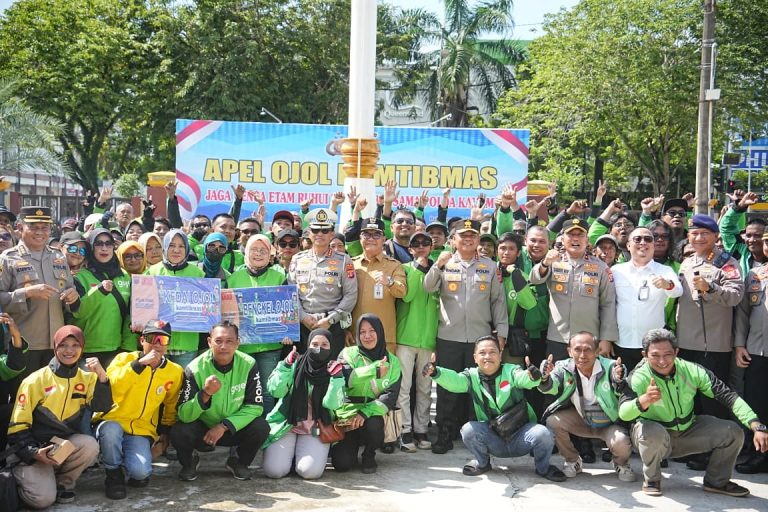Apel Ojol Kamtibmas, Kapolda Kaltim Ajak Pengemudi Ojek Online Perkuat Persatuan Jaga Keamanan