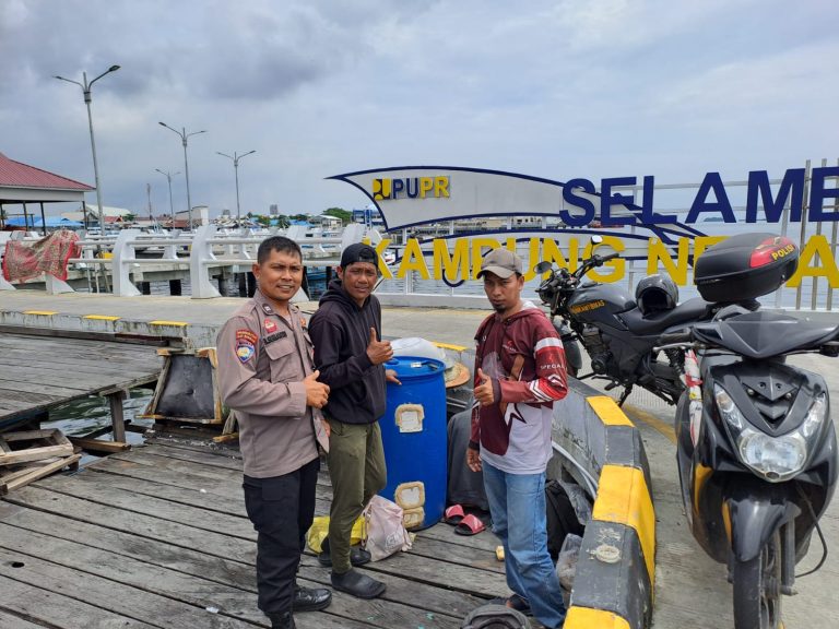 Bhabinkamtibmas Loktuan Laksanakan Sambang Kunjung dan Himbauan Kamtibmas