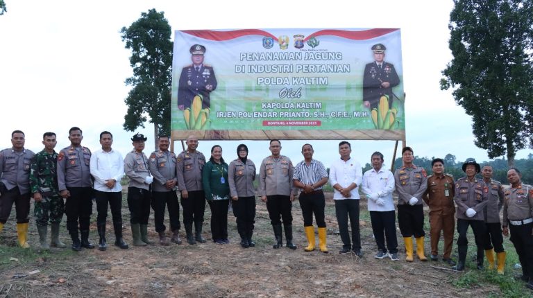 Polres Bontang laksanakan Launching Industri Pertanian dan Penanaman Jagung Serentak di Bontang Lestari