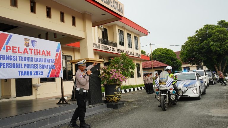 Tingkatkan kemampuan, Polres Bontang Gelar Pelatihan Fungsi Teknis Lalu Lintas