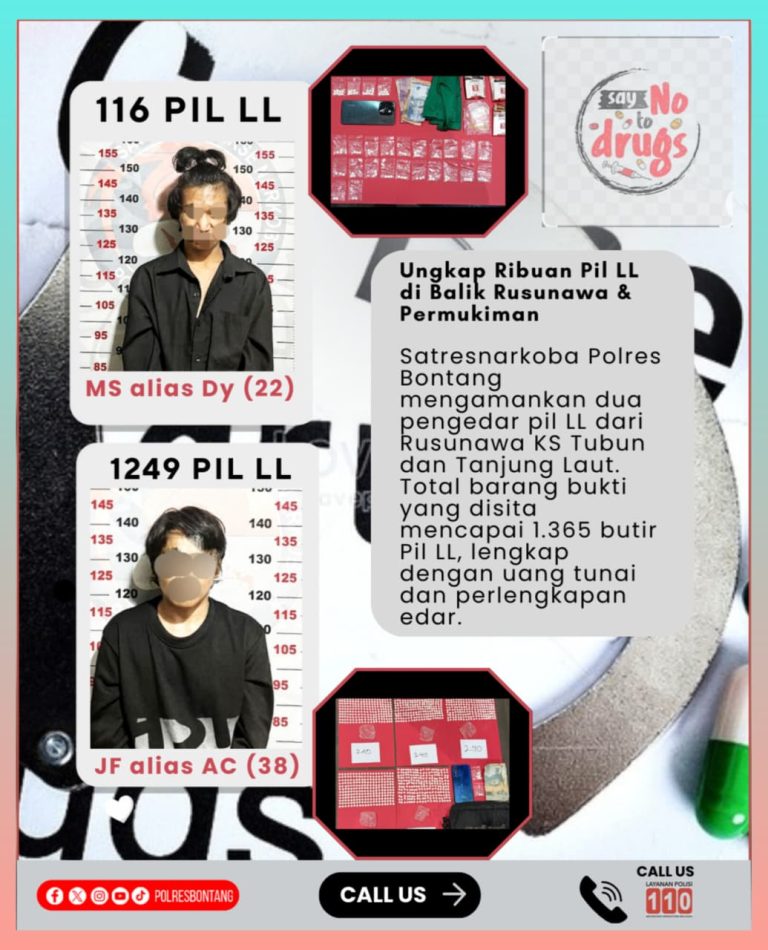 Ungkap Ribuan Pil LL Di Balik Rusunawa Dan Pemukiman