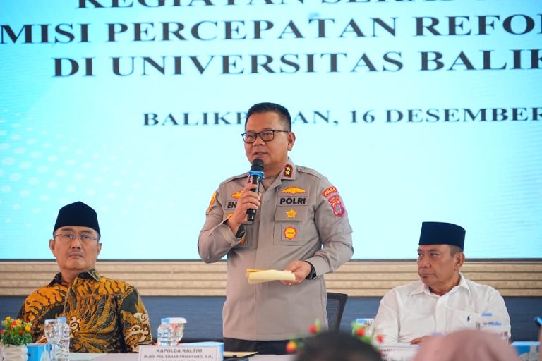 Kunjungi Wilkum Polda Kaltim Guna Perkuat Agenda Reformasi Kepolisian, Tim KPR Polri Gelar Audiensi Serap Aspirasi di Uniba