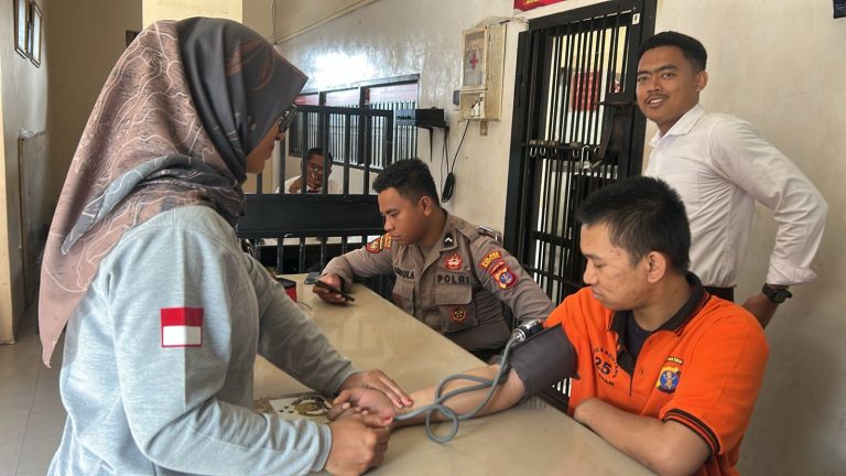 Junjung HAM, Polres Bontang Pastikan Tahanan Sehat Sebelum ke Lapas
