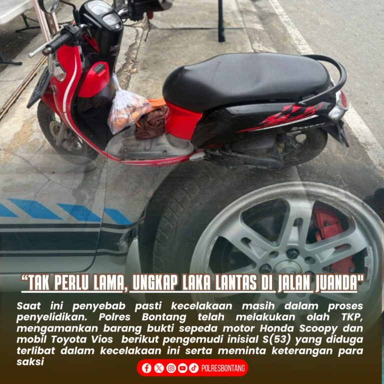 Dalam Waktu Singkat, Petugas Ungkap Laka Lantas di Jalan Ir. H. Juanda Bontang