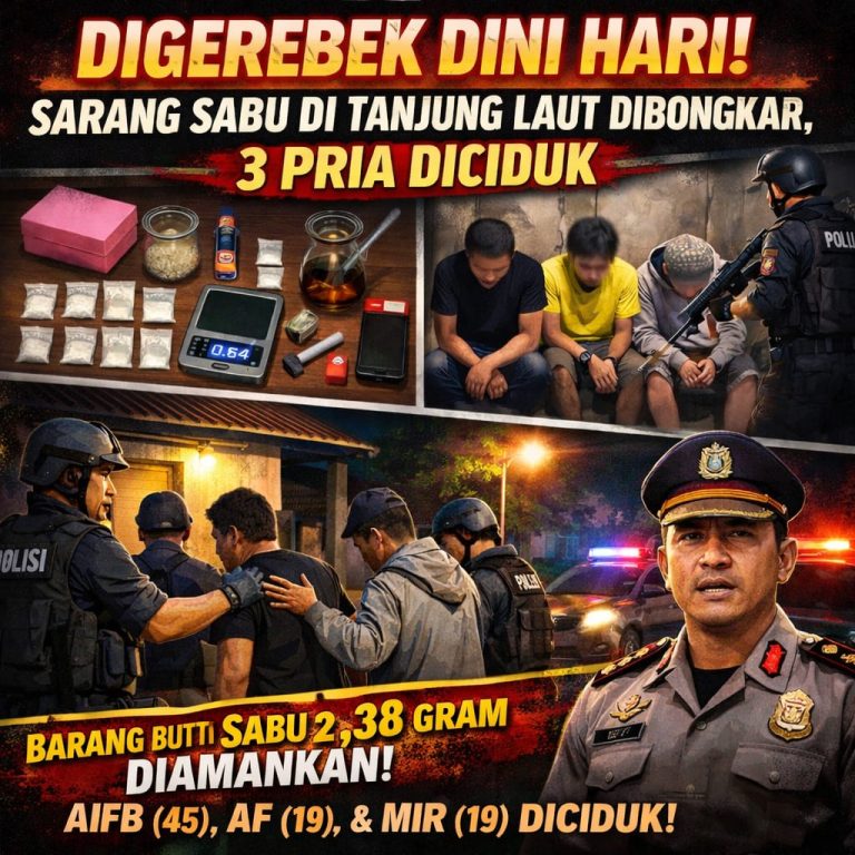 *Digerebek Dini Hari : 3 Pria Diamankan*