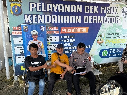 Satlantas Polres Bontang Beri Sosialisasi Mekanisme Penerbitan STNK