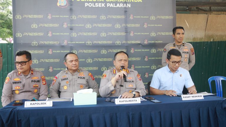 Polresta Samarinda Gelar Konferensi Pers Pengungkapan Kasus Pembunuhan di Wilayah Palaran