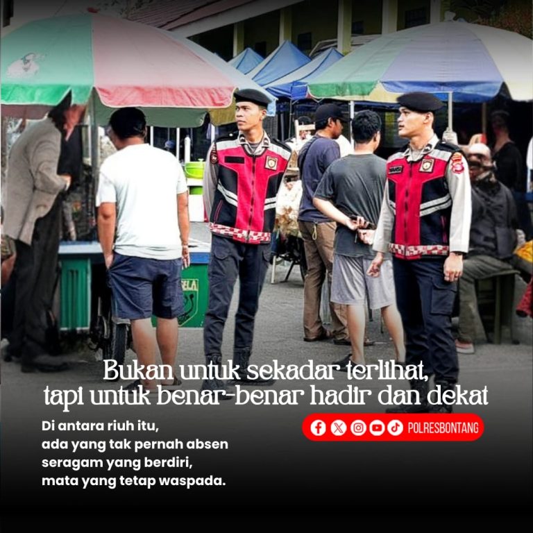 Jelang Idul Fitri, Polres Bontang Tingkatkan Kehadiran Personil di Tengah Masyarakat