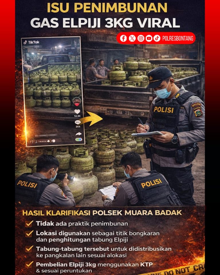 Respon Media Sosial, Polsek Muara Badak Lakukan Cek dan Klarifikasi