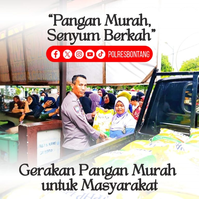Polres Bontang Gelar Gerakan Pangan Murah, Ringankan Beban Masyarakat