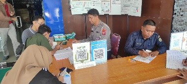 Satlantas Polres Bontang Sosialisasi Mekanisme Penerbitan STNK di SAMSAT