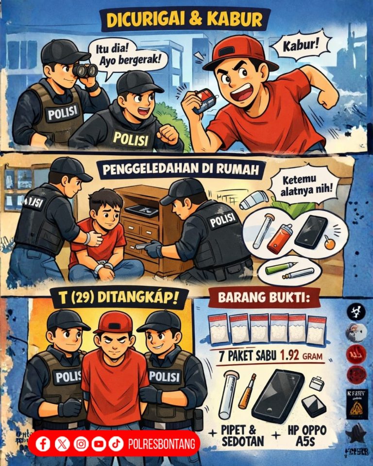 Sabu Disembunyikan di Kotak Rokok, Terduga T (29) Tak Berkutik Saat Digrebek Polisi