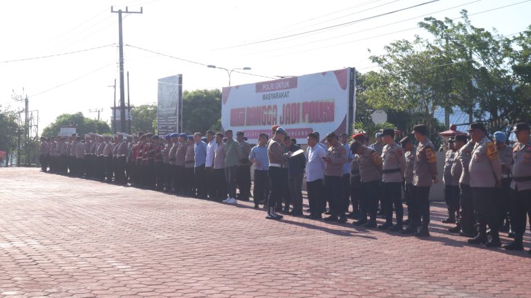 Polres Bontang Gelar Apel Siaga Antisipasi Aksi Unjuk Rasa di Samarinda