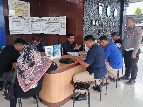 Satlantas Polres Bontang Gelar Sosialisasi Mekanisme Penerbitan STNK di Kantor Polres
