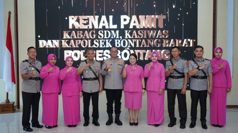 Usai Sertijab, Polres Bontang Gelar Kenal Pamit Tiga Pejabat : Kapolres Tekankan Sinergi Wujudkan WBBM