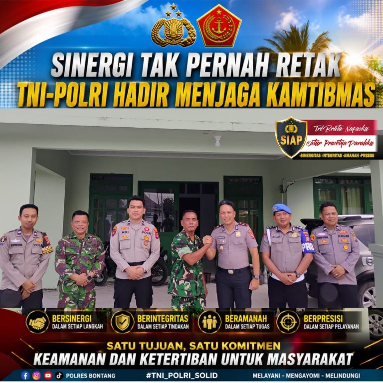 Sinergi Tak Pernah Retak, TNI-Polri Hadir Menjaga Kamtibmas