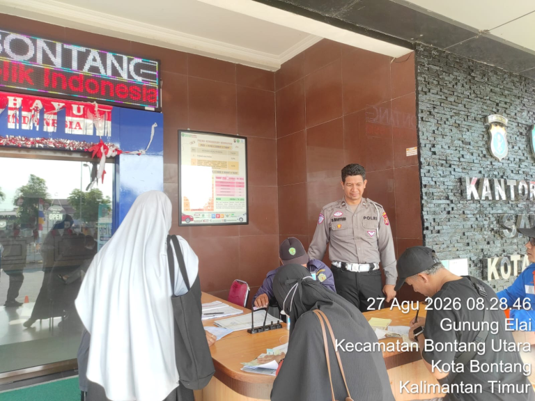 Permudah Pelayanan, Satlantas Polres Bontang Edukasi Warga Tentang STNK dan SAMSAT
