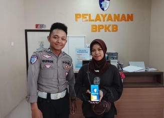 Go Digital! Unit BPKB Polres Bontang Sosialisasikan E-BPKB ke Masyarakat