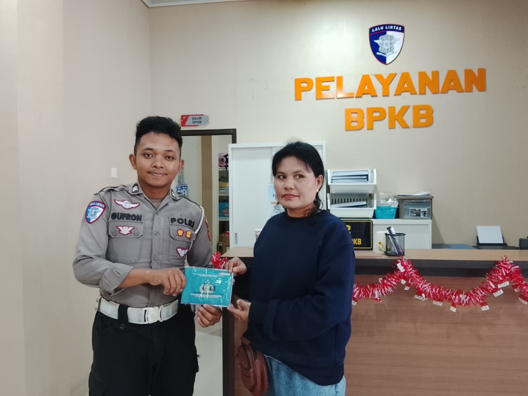 Permudah Pelayanan, Satlantas Polres Bontang Sosialisasikan Prosedur Penerbitan BPKB yang Benar