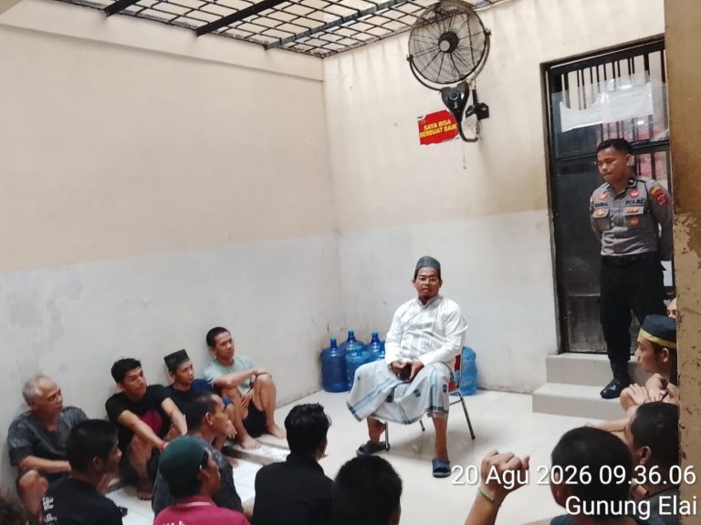 Bangun Rasa Syukur Saat Ujian Hidup, Polres Bontang Gelar binrohtal untuk Motivasi warga binaan