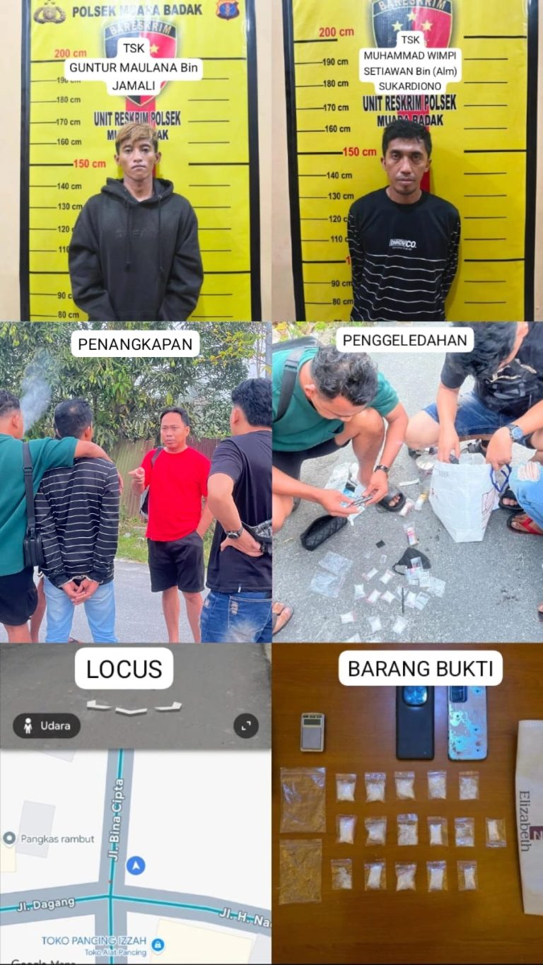 Polisi Bersama Masyarakat, Polsek Muara Badak Ungkap Dugaan Peredaran Sabu 49,32 Gram