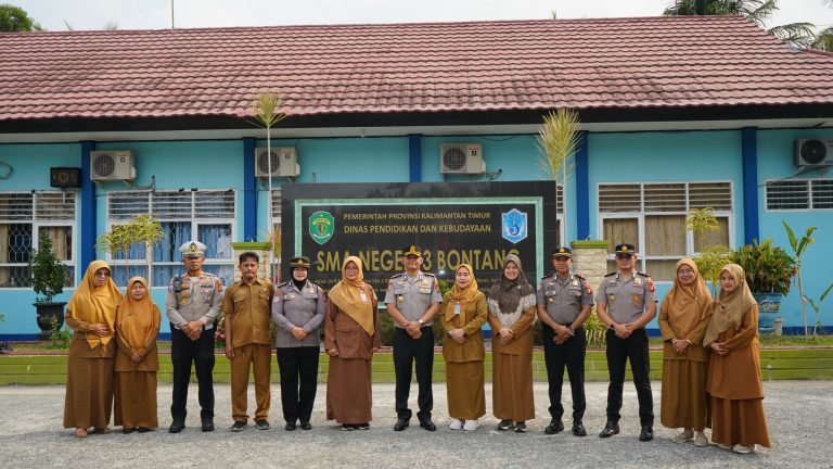 Polisi peduli pendidikan, Kapolres Bontang gelar koordinasi dan Silaturahmi bersama Guru SMAN 3 Bontang